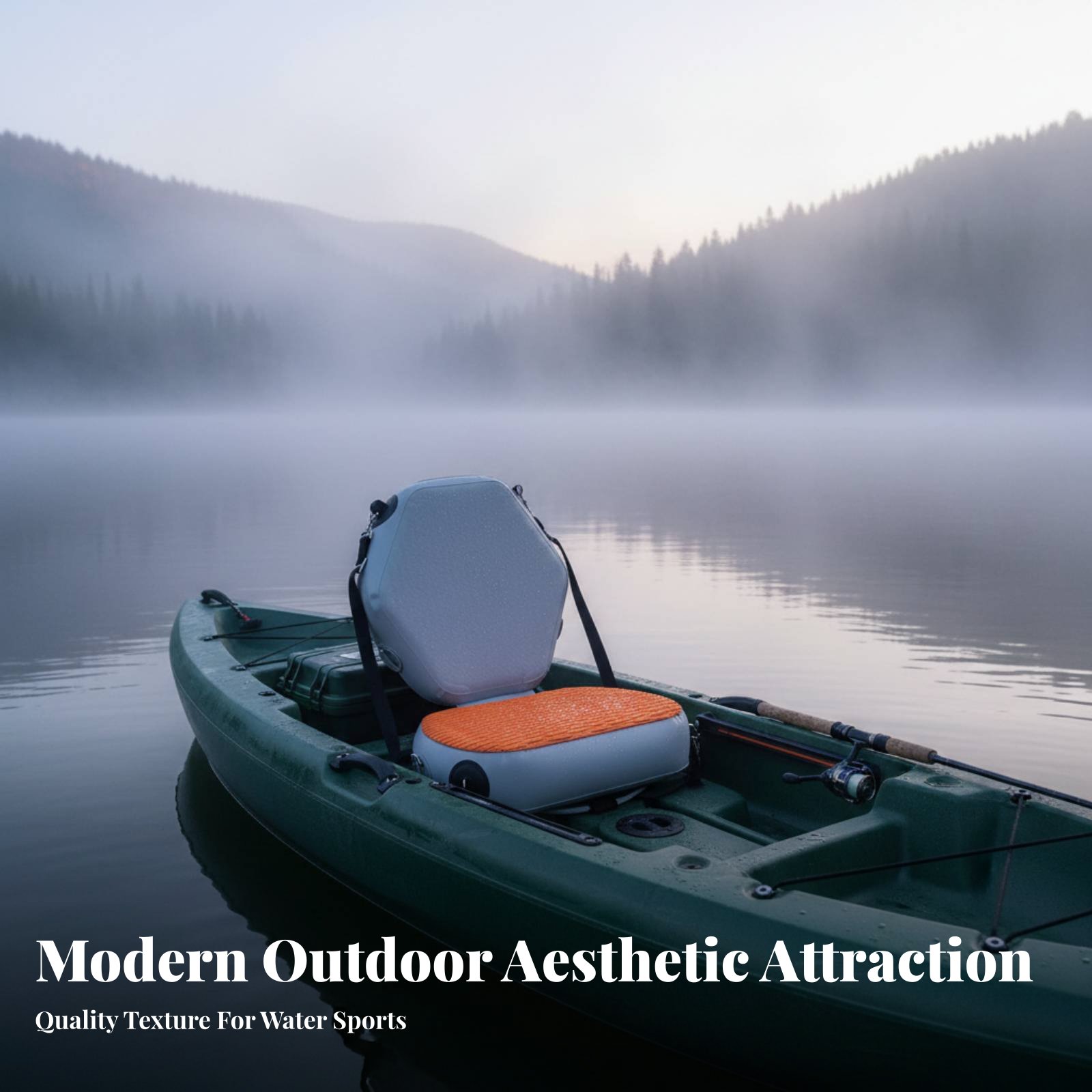 Fishing Boat Seat - Asiento inflable para kayak, resistente al