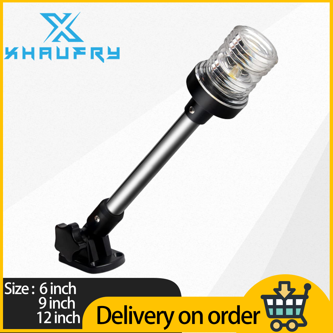 Fishing Boat Anchor - Luces LED Blancas Plegables de 360