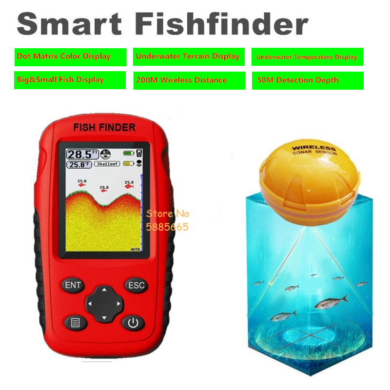 Sonda de Pesca Inteligente y P - Fishing Boat Depth Finder reseña y precio