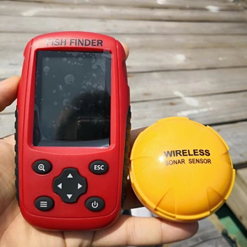 Buscador de peces inalámbrico  - Fishing Boat Depth Finder reseña y precio