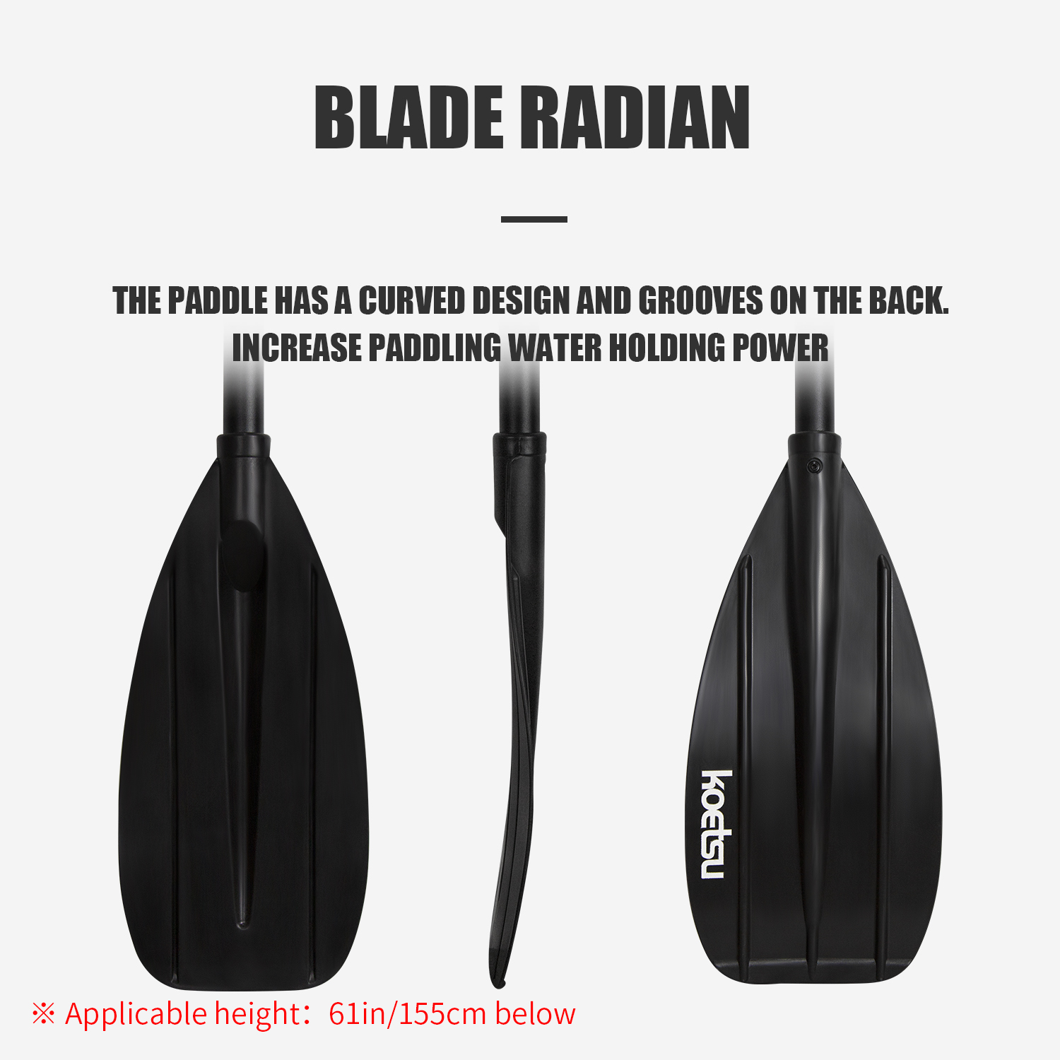 KOETSU Paleta de kayak de dobl - Fishing Boat Paddle reseña y precio