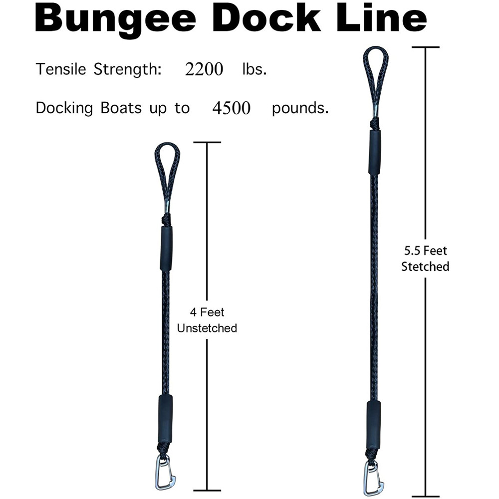 Línea de muelle elástica para  - Fishing Boat Anchor reseña y precio