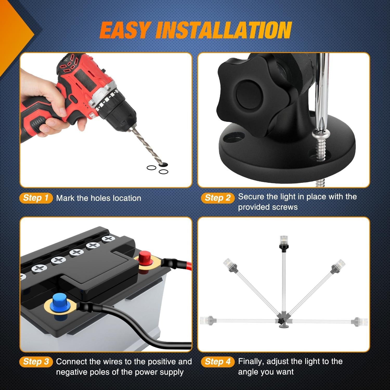 Luz de Popa para Barco Nilight - Fishing Boat Navigation Light reseña y precio