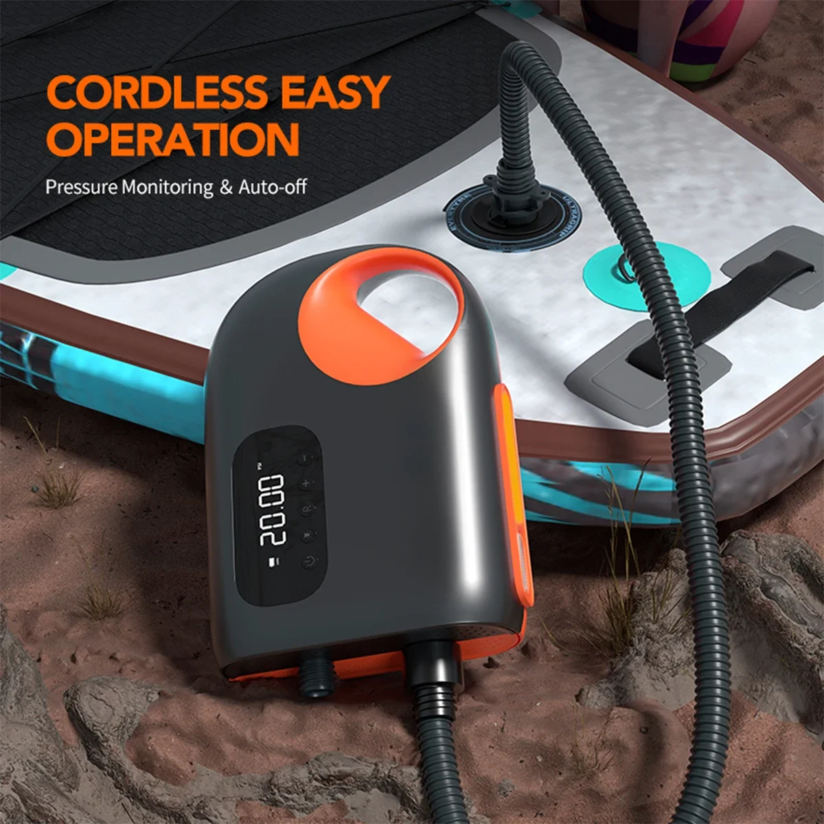 Bomba de aire eléctrica con ca - Fishing Boat Paddle reseña y precio