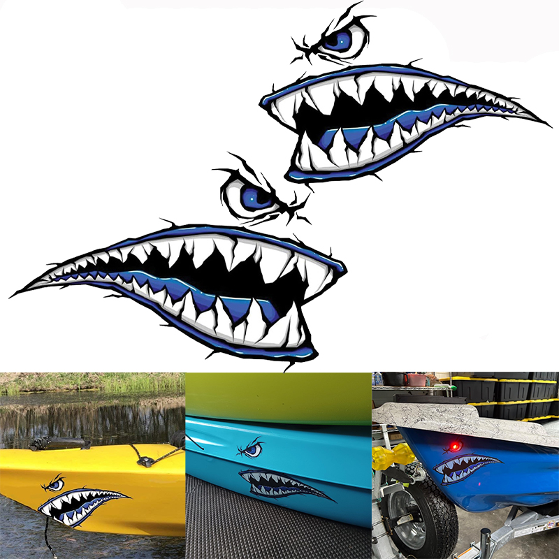 2 uds dientes de tiburón boca  - Fishing Boat Oar reseña y precio