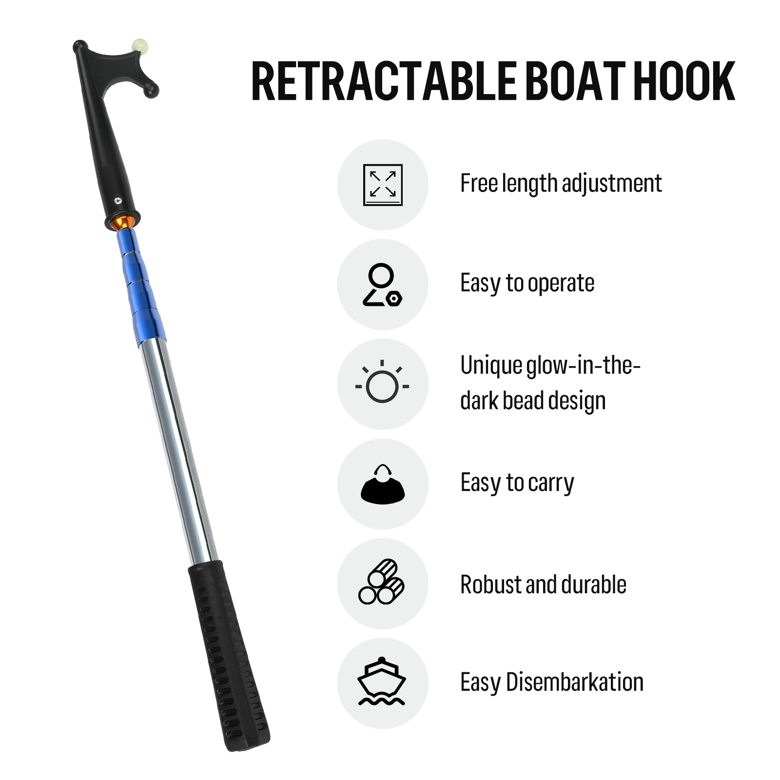 SANLIKE-gancho luminoso retrác - Fishing Boat Trailer reseña y precio