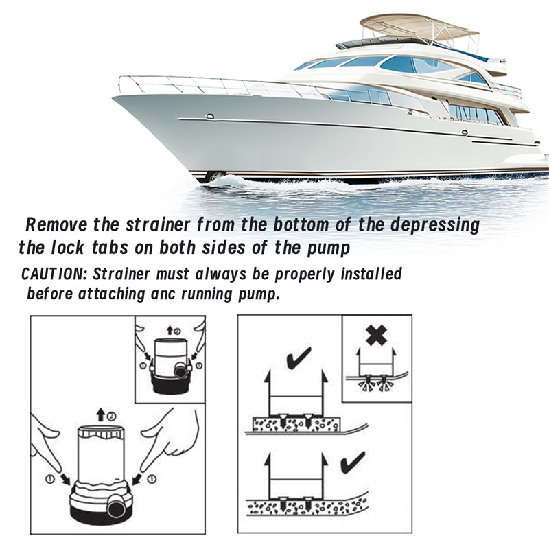 Bomba de sentina de agua marin - Fishing Boat Bilge Pump reseña y precio